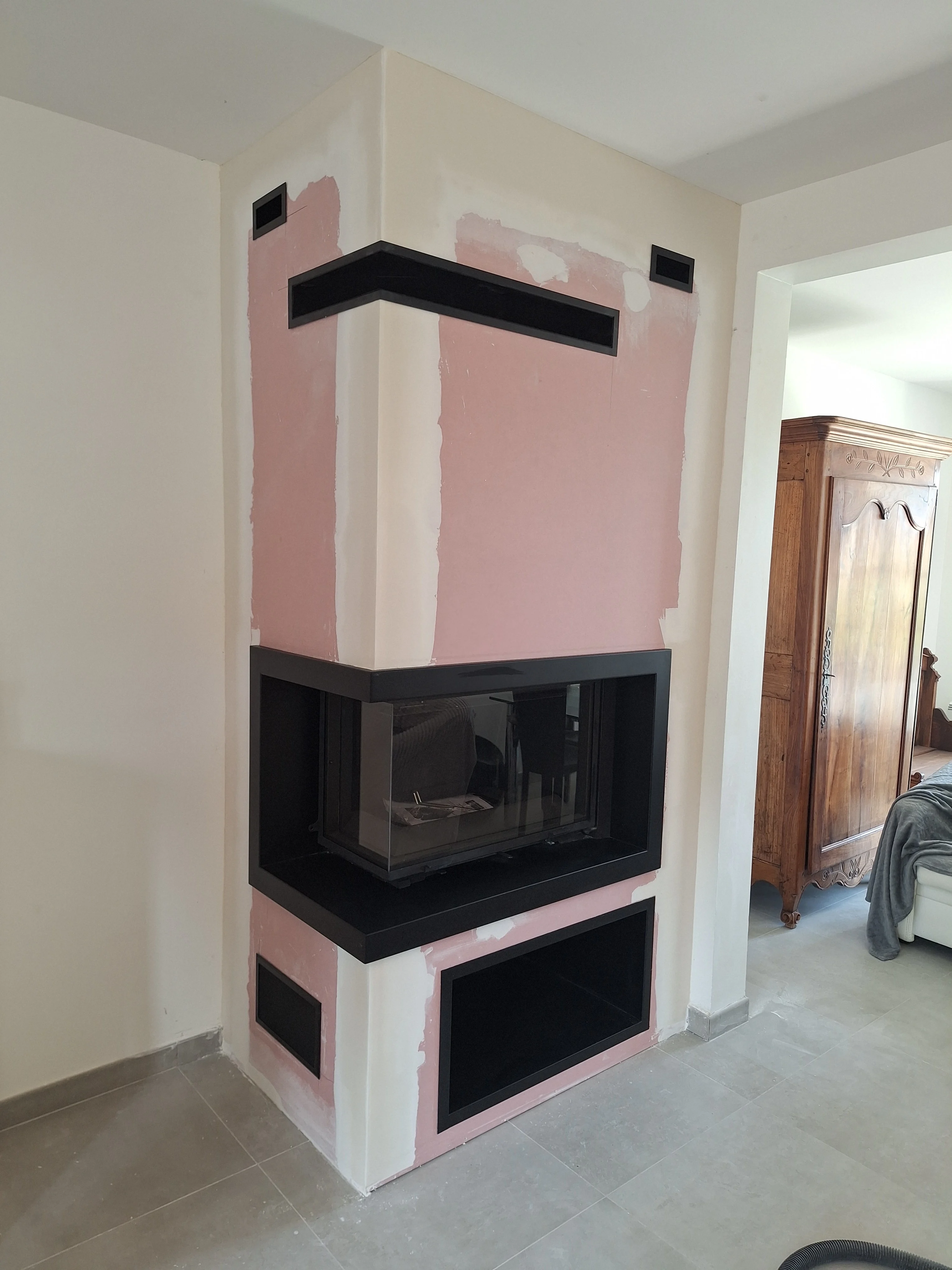 Installation d'un insert d'angle du côté de lamorlaye 60260