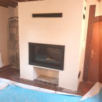 Cheminée avec insert 1001 et cadre céramique